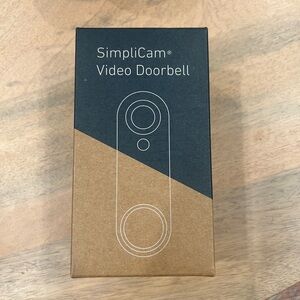 SimpliSafe Video Doorbell. New and in box! Never used.